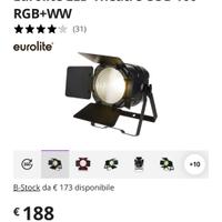 X5 fari teatrali led in coondizioni pari al nuovo