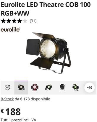 X5 fari teatrali led in coondizioni pari al nuovo