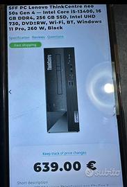 NUOVO MAI ACCESO PC COMPLETO.