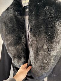 CAPPOTTO Lauren Ralph in lana nera e cashmere