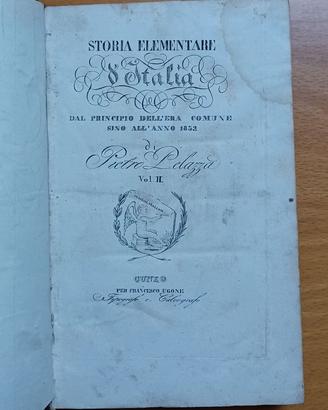 Pelazza - storia d'Italia - ed 1832