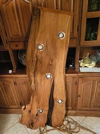 Lampadario in legno cipresso