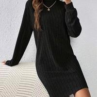 Abito Francese a Tinta Unita collo alla coreana