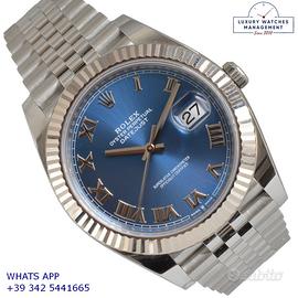 ROLEX Datejust II 126334 blue romans dial Full Set