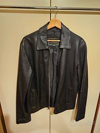 Giubbotto pelle nero 48 (M size)