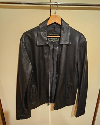 Giubbotto pelle nero 48 (M size)