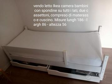 Letto con spondine per bambini