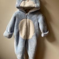 Tutina neonato chicco caldo peluche orsetto 3-6m
