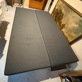 divano letto matrimoniale con contenitore,grigrio
