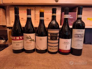 lotto 6 vini rossi Piemonte