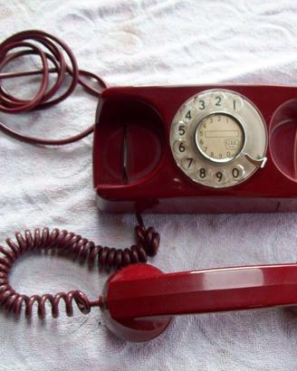 Telefono d’epoca a disco anni 80