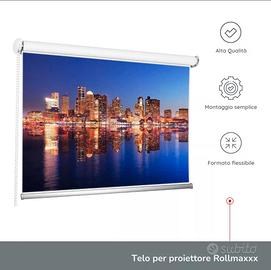 Telo avvolgibile per videoproiettore 130 x 130