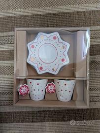 Set Tazze da Tè Natalizie "Merry Christmas"