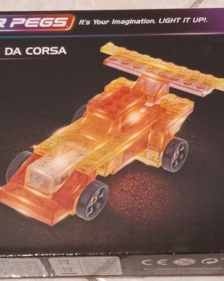 Laser Pegs - Mini bolide da corsa - Modello 10012