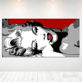 Quadro Marilyn Monroe DIPINTO A MANO su Tela POP