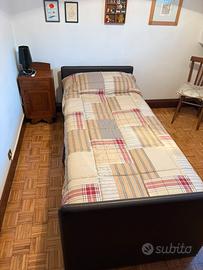 Letto Flou duetto cm 85x200 in pelle con 2 letto