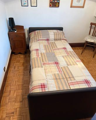 Letto Flou duetto cm 85x200 in pelle con 2 letto