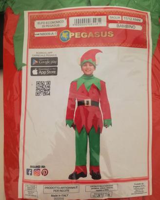 Costume elfo bambino 11/12 anni