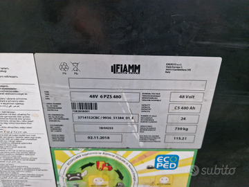 Batteria Fiamm carrello elevatore