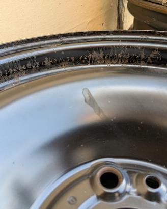 cerchi di ferro 16" a 5fori