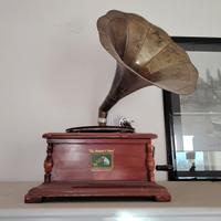 GRAMMOFONO CON TROMBA HIS MASTER'S VOICE