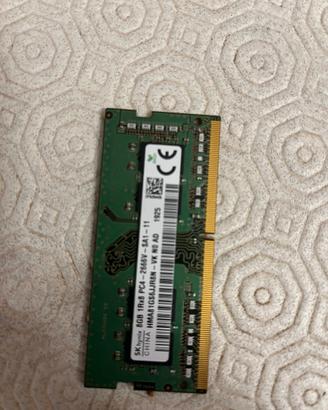 Memoria 8gb pc4 2666Mhz SK hynix per laptop