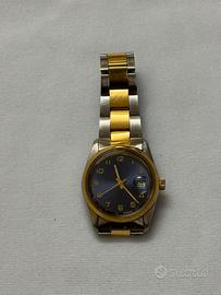 Orologio watch quarzo in acciaio oro vintage