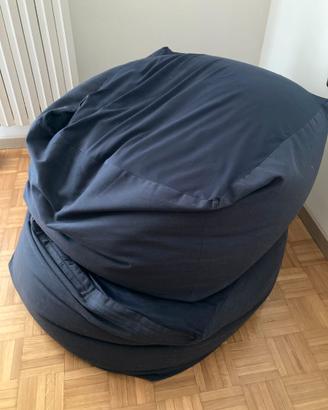 2 pouf MUJI con cover blu originali in buono stato