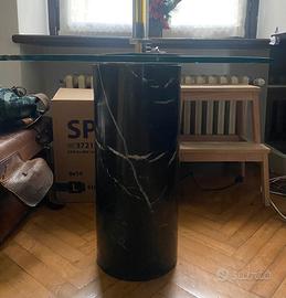 Tavolino vintage marmo nero