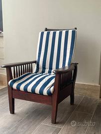 Poltrona antica e reclinabile