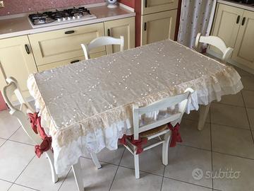TOVAGLIA COPRITAVOLO in PIZZO RICAMATO "ROMANTICO"