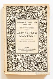 Alessandro Manzoni / Benedetto Croce