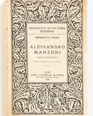 Alessandro Manzoni / Benedetto Croce