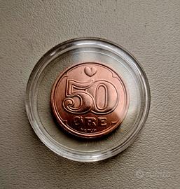 Moneta Danese 50 Ore 1989