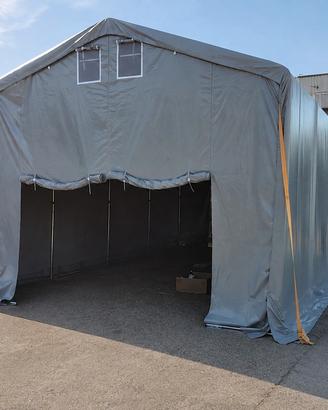 COPERTURA GAZEBO 8X5 IN PVC INDUSTRIALE COMPLETO