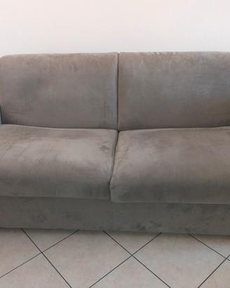 divano letto in Alcantara, cuscini sfoderabili