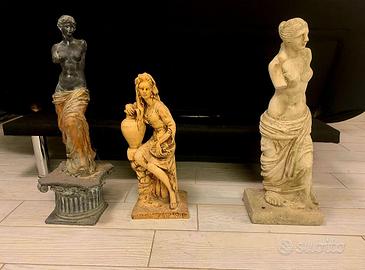 Tris di statue-Venere di Milo