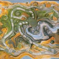 Base 3D l'isola di fuoco 