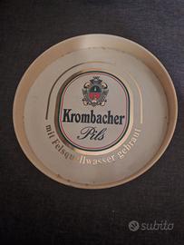 Vassoio collezione Krombacher Pils birra vintage