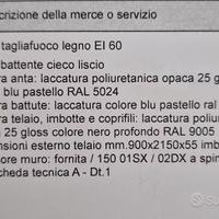 Porte rei 60 in legno