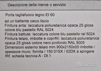 Porte rei 60 in legno