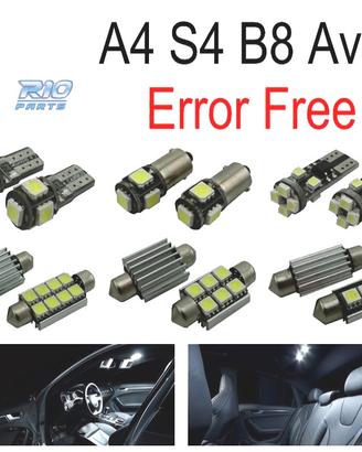 KIT 18 LAMPADE LED INTERNE PER AUDI A4 S4 B8 AVANT