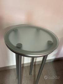 Colonna portafiori piano cristallo