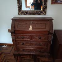 Elegante ribalta antica in legno 