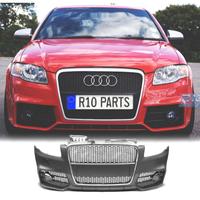 PARAURTI ANTERIORE AUDI A4 04-07 LOOK RS4 GRIGLIA 