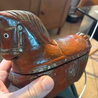 Cavallo intagliato a mano tibet