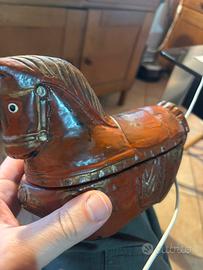 Cavallo intagliato a mano tibet