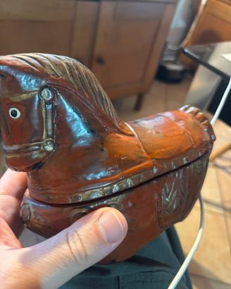 Cavallo intagliato a mano tibet