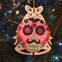 4 DECORAZIONI  ALBERO 🎄💀 ChristmasCalaveras💀🎄