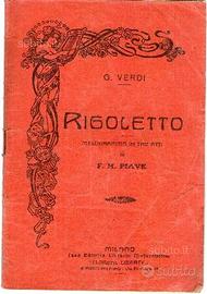 Libretto d'opera "Rigoletto"